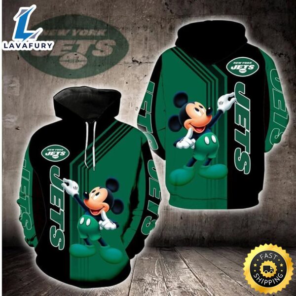 Disney Mickey New York Jets 19 Nfl Gift For Fan 3d All Over Print Shirt