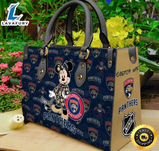 Florida Panthers NHL Minnie Women Leather Hand Bag