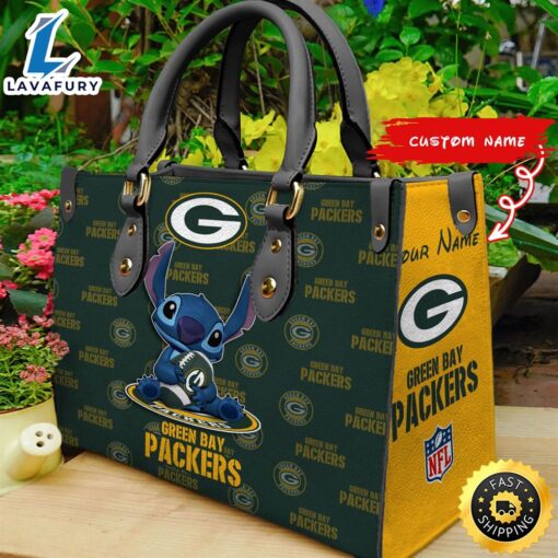 Green Bay Packers Stitch Women Leather Hand Bag