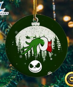 Green Character Jack Skellington Decorative Christmas Ornament