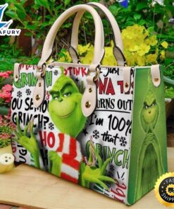 Grinch Christmas Leather Bag Grinch Bags and Purses Grinch