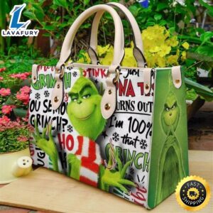 Grinch Christmas Leather Bag Grinch Bags and Purses Grinch