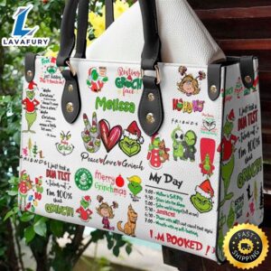 Grinch Christmas Leather Bag Grinch Bags