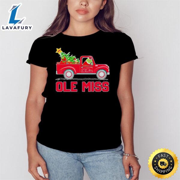 Grinch Ole Miss Rebels Driving Car Shirt