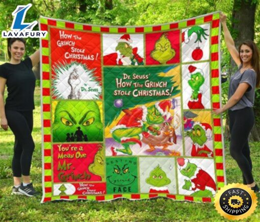 Hallmark Fleece Christmas Movie Grinch Blanket