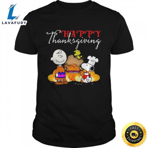 Happy Thanksgiving Halloween Snoopy Charlie Peanuts Thanksgiving Shirt