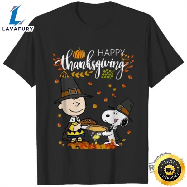 Happy Thanksgiving Peanuts Shirt Charlie Brown Snoopy Happy Tshirt