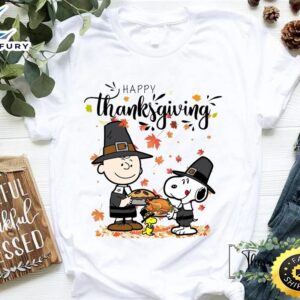 Happy Thanksgiving Shirt Thanksgiving Snoopy Charlie Brown T-shirt Peanuts