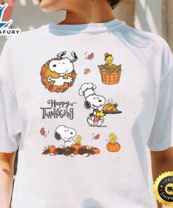 Happy Thanksgiving Snoopy Unisex Tshirt