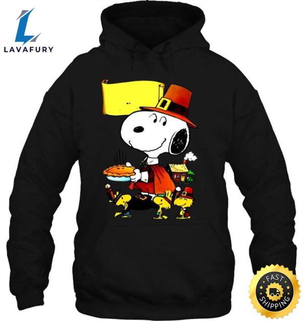 Happy Turkey Day Snoopy And Woodstock Thanksgiving Hoodie