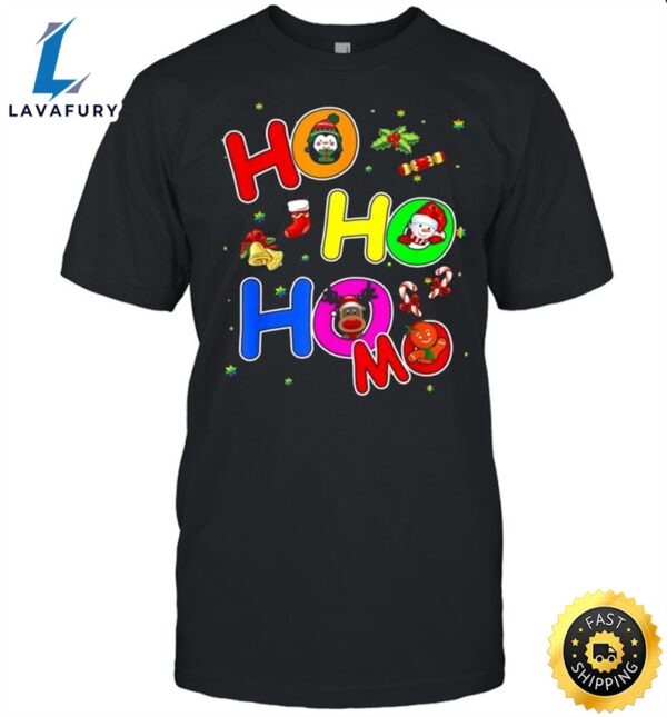 Hoho Homo Gay Christmas Santa Hat Love Is Love Lgbtq Pride Shirt