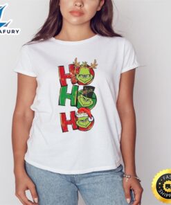 Hohoho Handrawing Green Grinch Shirt