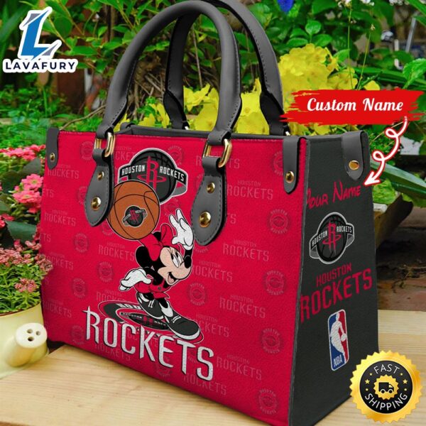 Houston Rockets NBA Minnie Women Leather Hand Bag