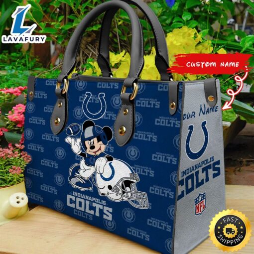 Indianapolis Colts Mickey Women Leather Hand Bag