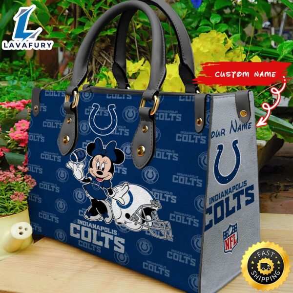 Indianapolis Colts Minnie Women Leather Hand Bag