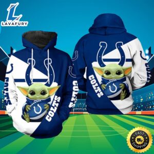 Indianapolis Colts Nfl Baby Yoda Hoodie