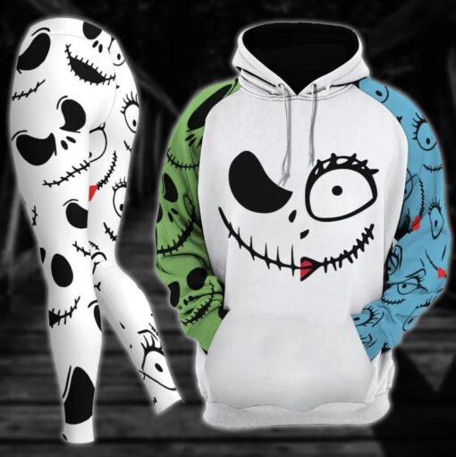 Jack & Sally Christmas Combo Hoodie And Leggings GINNBC1280