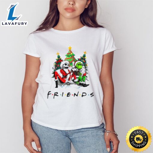 Jack Skellington And Grinch Friends Christmas Shirt