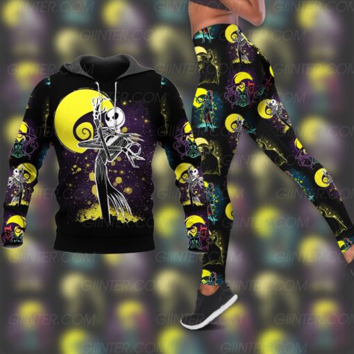 Jack Skellington Combo Hoodie Legging Set 3D