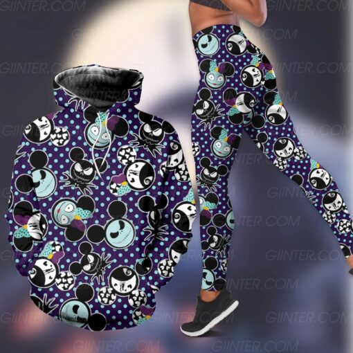 Jack Skellington Girl Combo Hoodie & Legging 3D