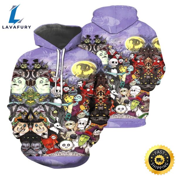 Jack Skellington Hoodie 3D All Over Printed Shirts For Men And Women 487