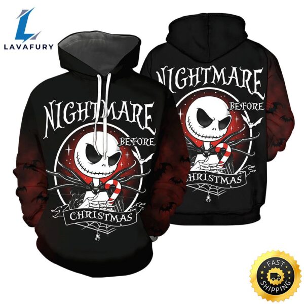 Jack Skellington Hoodie 3D All Over Printed Shirts For Men And Women 498