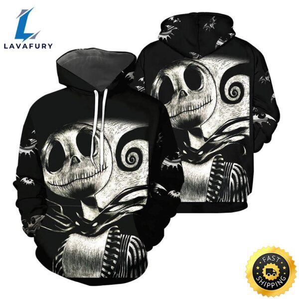 Jack Skellington Hoodie 3D All Over Printed Shirts For Men And Women 500