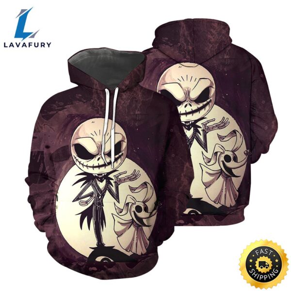 Jack Skellington Hoodie 3D All Over Printed Shirts For Men And Women Shirt
