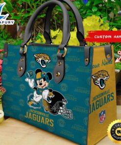 Jacksonville Jaguars Mickey Women Leather…