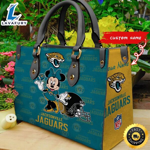 Jacksonville Jaguars Minnie Women Leather Hand Bag