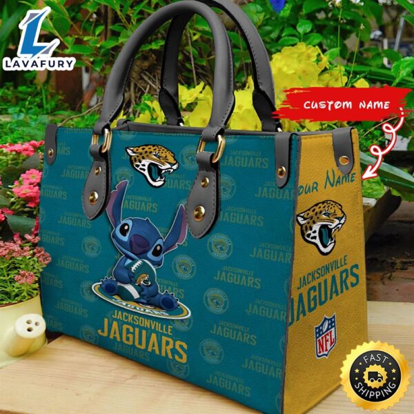 Jacksonville Jaguars Stitch Women Leather Hand Bag