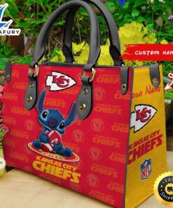 Kansas City Chiefs Stitch Women Leather Hand Bag