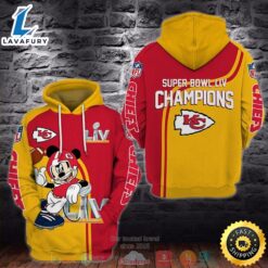 Kc Mickey Nfl 3d Hoodie