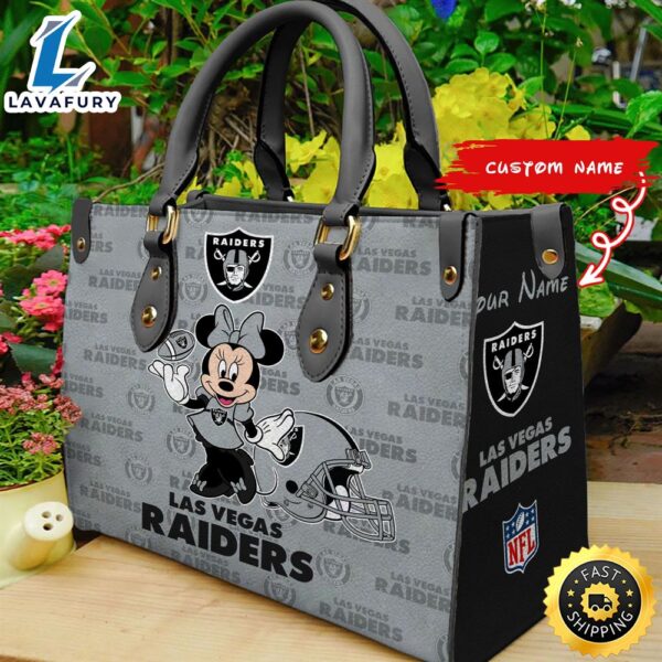 Las Vegas Raiders Minnie Women Leather Hand Bag