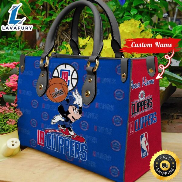 Los Angele Clippers NBA Minnie Women Leather Hand Bag