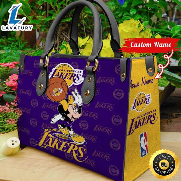 Los Angeles Lakers NBA Minnie Women Leather Hand Bag