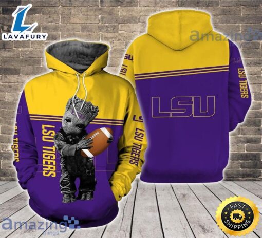 Lsu Tigers Ft. Groot 3d Hoodie For Fans