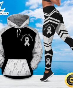 Lung Cancer Awareness Hoodie Legging