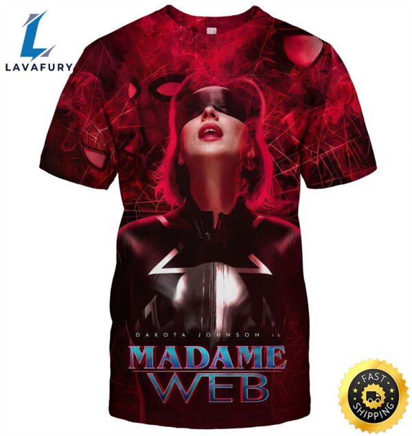 Madame Web 2023 Movie Marvel 3d T-Shirt