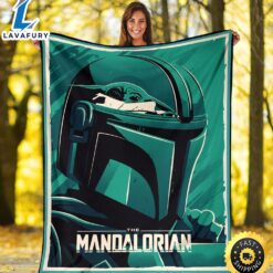 Mandalorian Fleece Blanket Funny Baby…