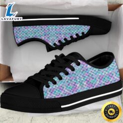 Mermaid Pattern Women Low Top…