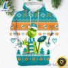 Merry Christmas 2023 Super Bowl American Grinch Cute Dolphins 3d Hoodie Christmas Gift For Men Women