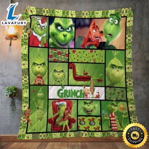 Merry Christmas Grinch Blanket