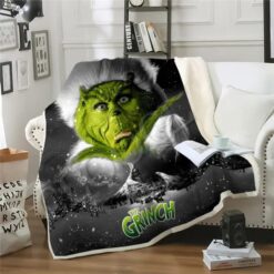 Metawu Grinch Blanket Merry Grinchmas…