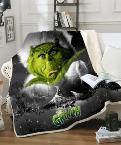 Metawu Grinch Blanket Merry Grinchmas…