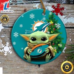 Miami Dolphins Baby Yoda Christmas…