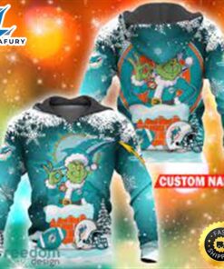 Miami Dolphins Nfl Christmas Grinch…