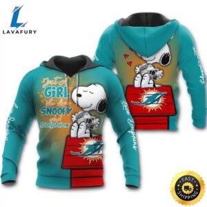 Miami Dolphins Snoopy Girl 3d…