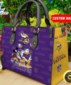 Minnesota Vikings Disney Women Leather…