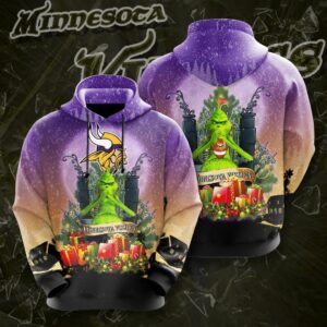 Minnesota Vikings Grinch Christmas Theme…